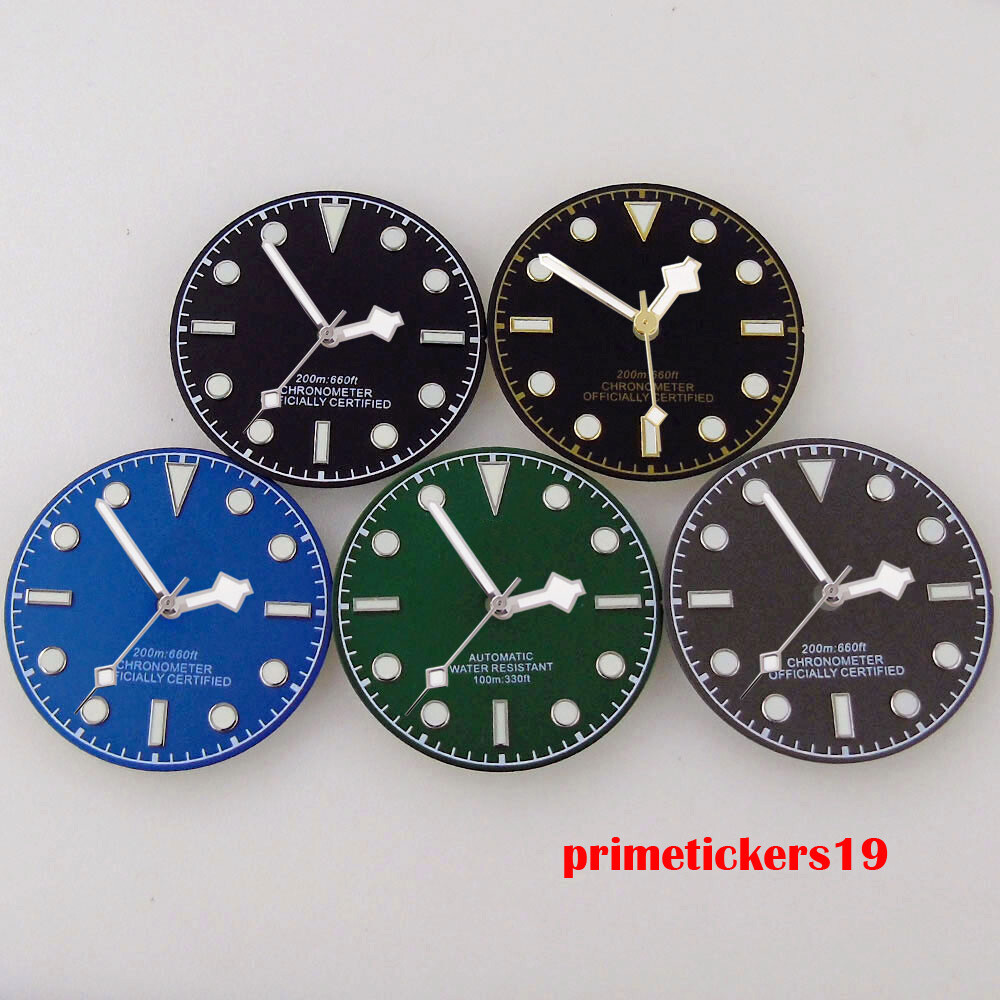 29mm Sterile Watch Dial Snowflake Hands Fit NH35 NH36 Miyota8215 ETA2824 PT5000