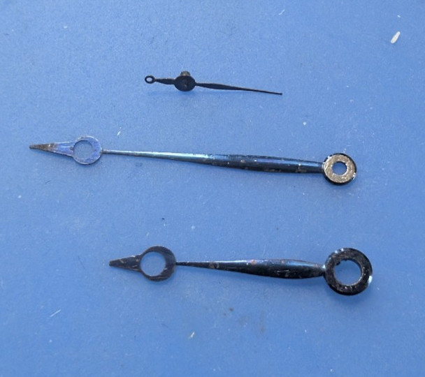 VINTAGE 16 SIZE BURLINGTON ILLINOIS POCKET WATCH HANDS SET