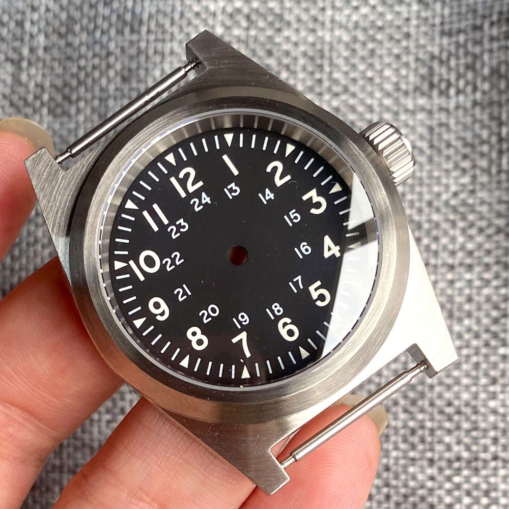 20ATM Diver 38mm Watch Case Domed Sapphire Glass Fit NH34A NH35A ETA 2824 PT5000