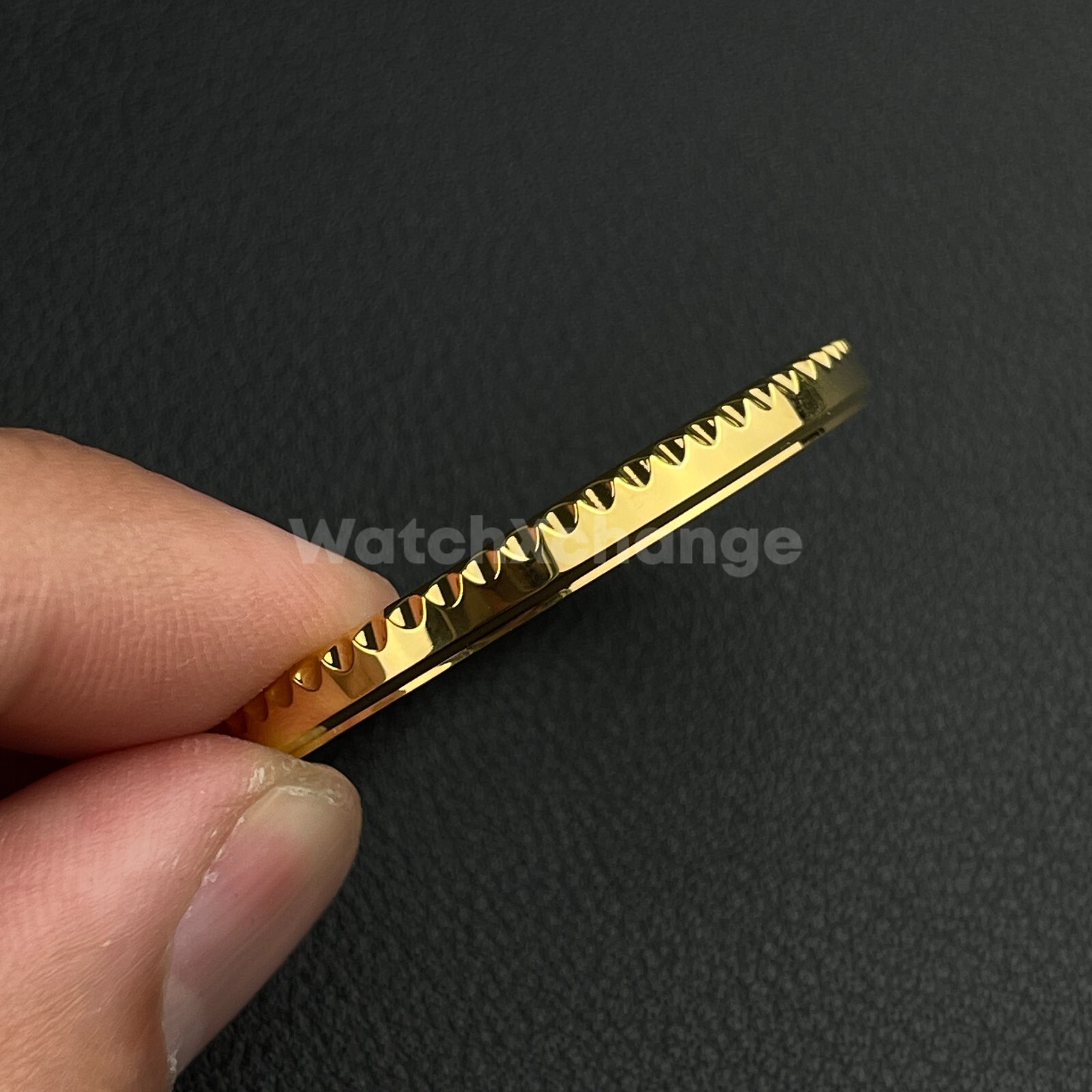 Gold Sub Style Edge Watch Bezels for Seiko SKX007 SKX011 SRPD Mod With Gasket