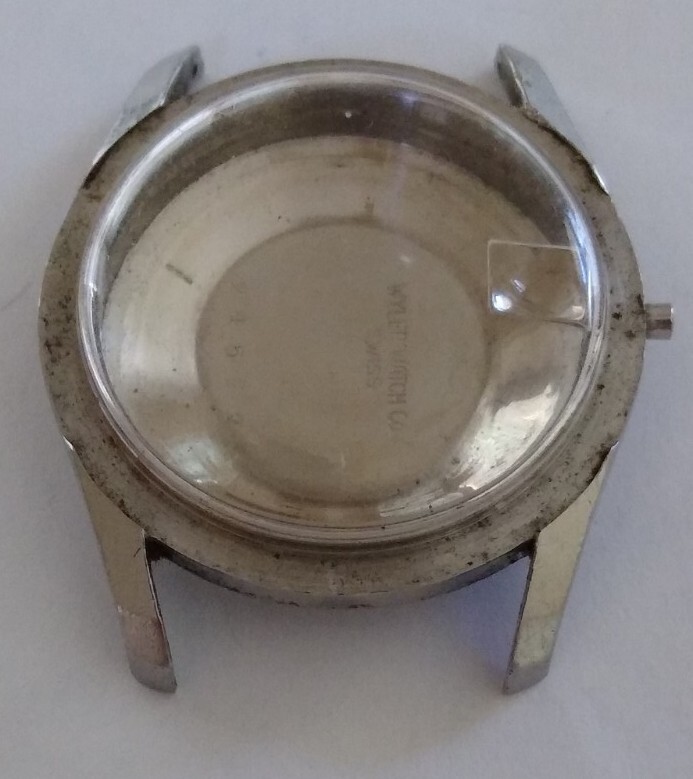 1950’s VINTAGE WYLER INCAFLEX SS CASE FOR 11.5L MOVEMENT 32.5mm