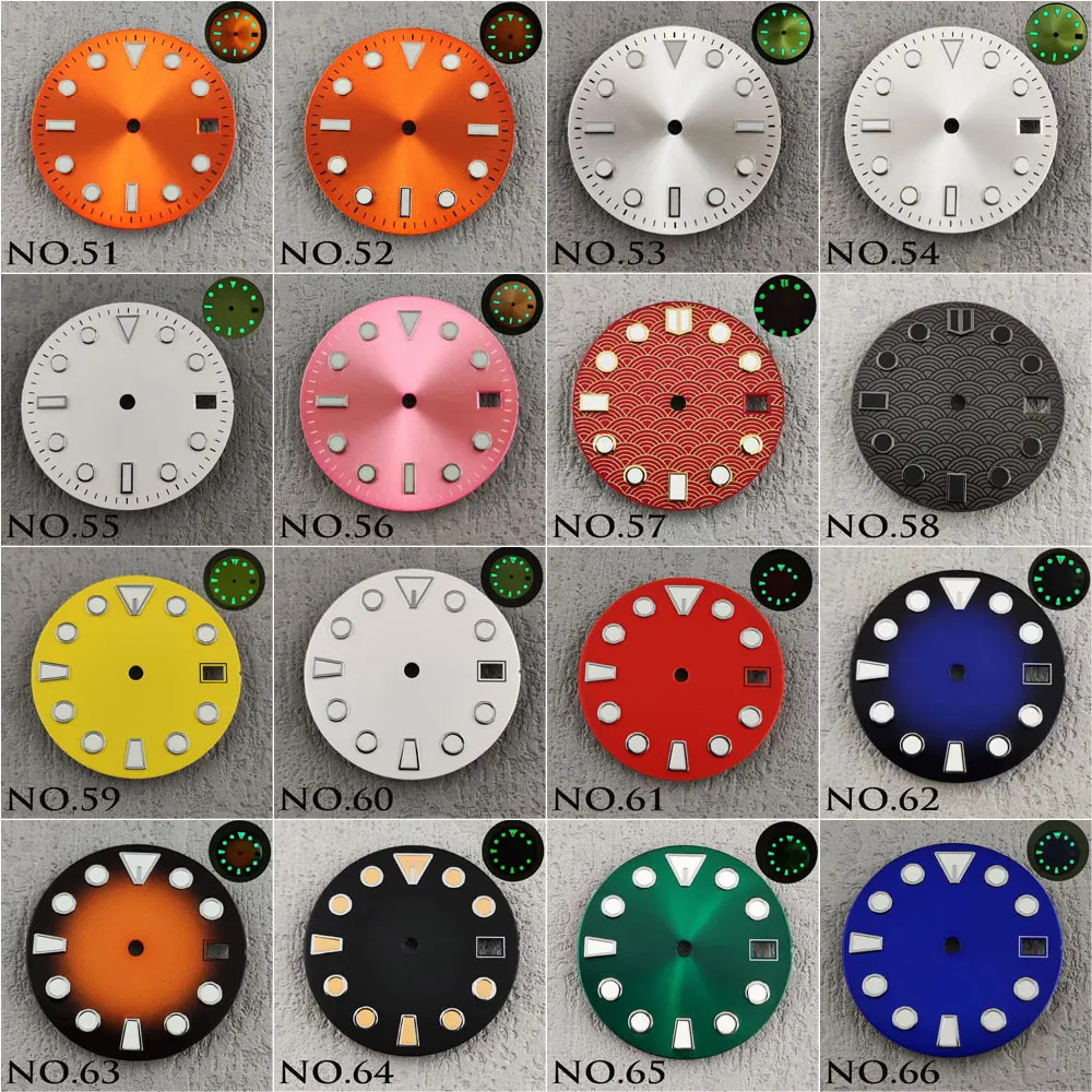 NH35 dial 28.5mm/29mm luminous lumen sterile dial suitable for NH35/36 movement