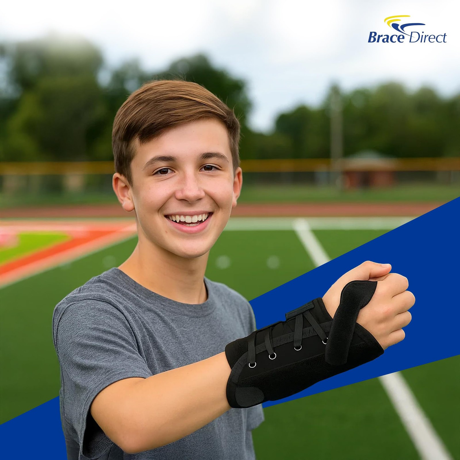 Brace Direct Kids Lace-up Wrist Brace – Carpal Tunnel, Tendonitis, Sprain