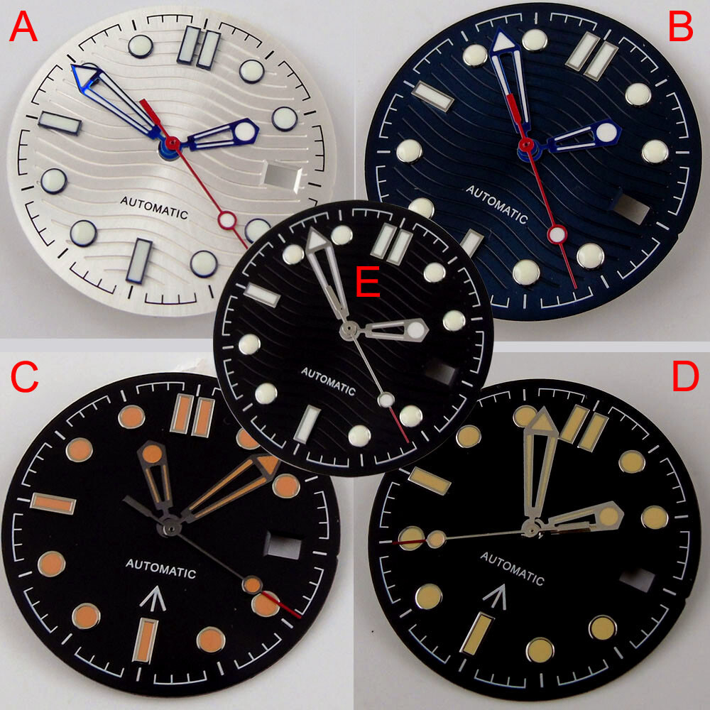 31mm watch dial fit for Miyota 8215 DG2813 NH35A Automatic movement dial+hands