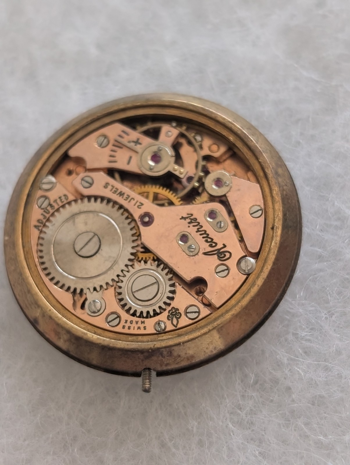 Vintage AS 1002/984 21J Mechanical Watch Movement (Runs/Untested)