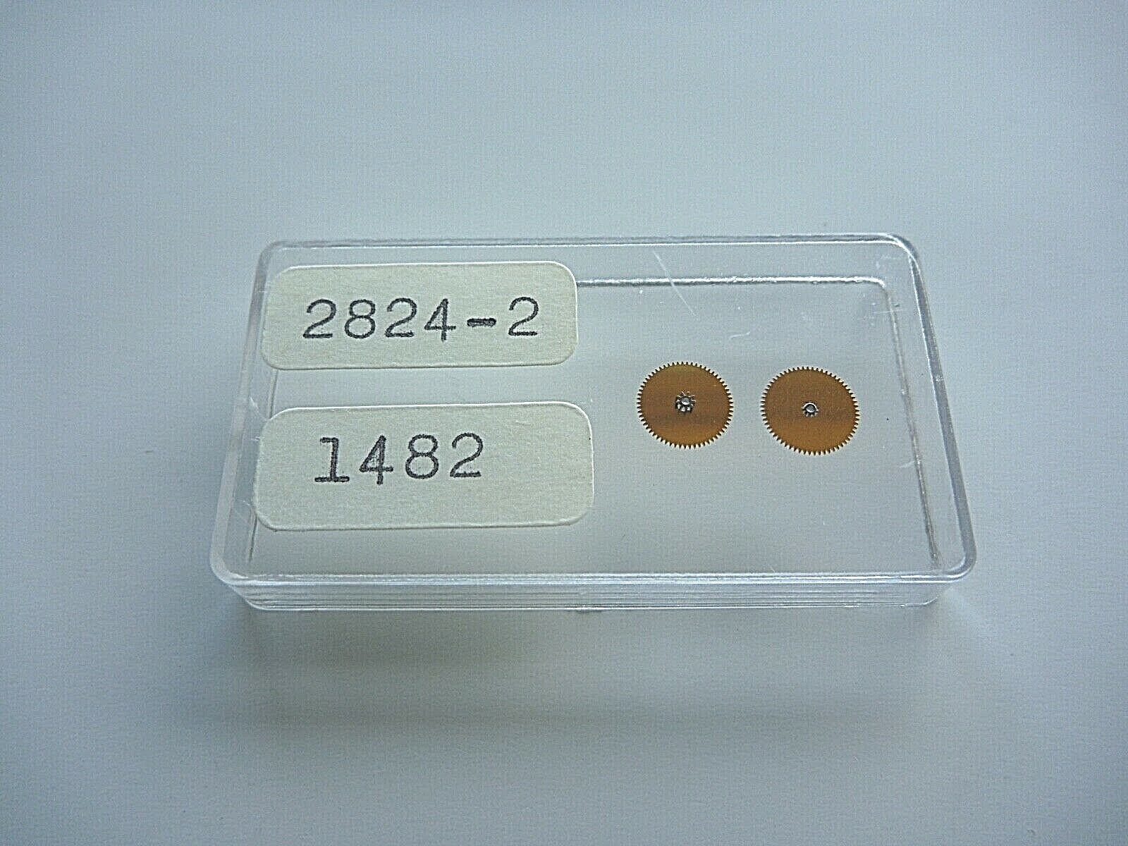 ETA 2824-2, five new movement parts #1141, 1481, 1482, 2595/1, 2784, + 3 screws