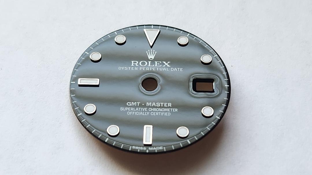 Genuine Rolex GMT-Master 16700 16750 Glossy Black Watch Dial SWISS MADE