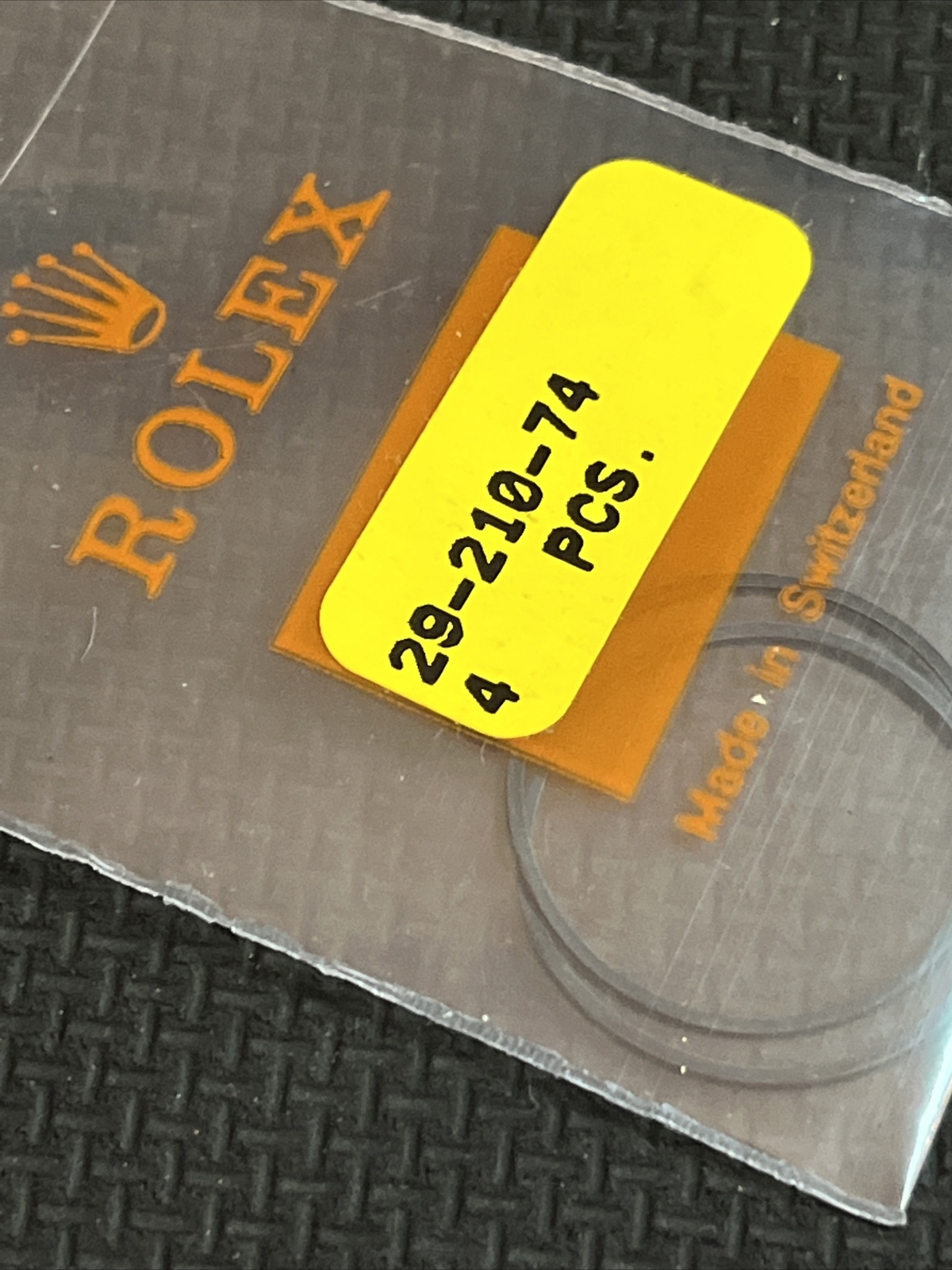 NOS Rolex Back Case Gasket 29-210-74 Single OEM Gasket