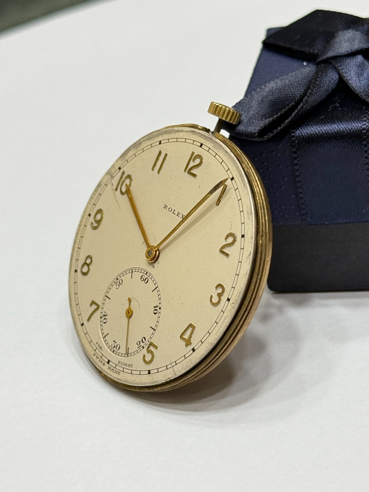 Rolex Pocket Watch Movement Manual Swiss Made Spiral Breguet Running