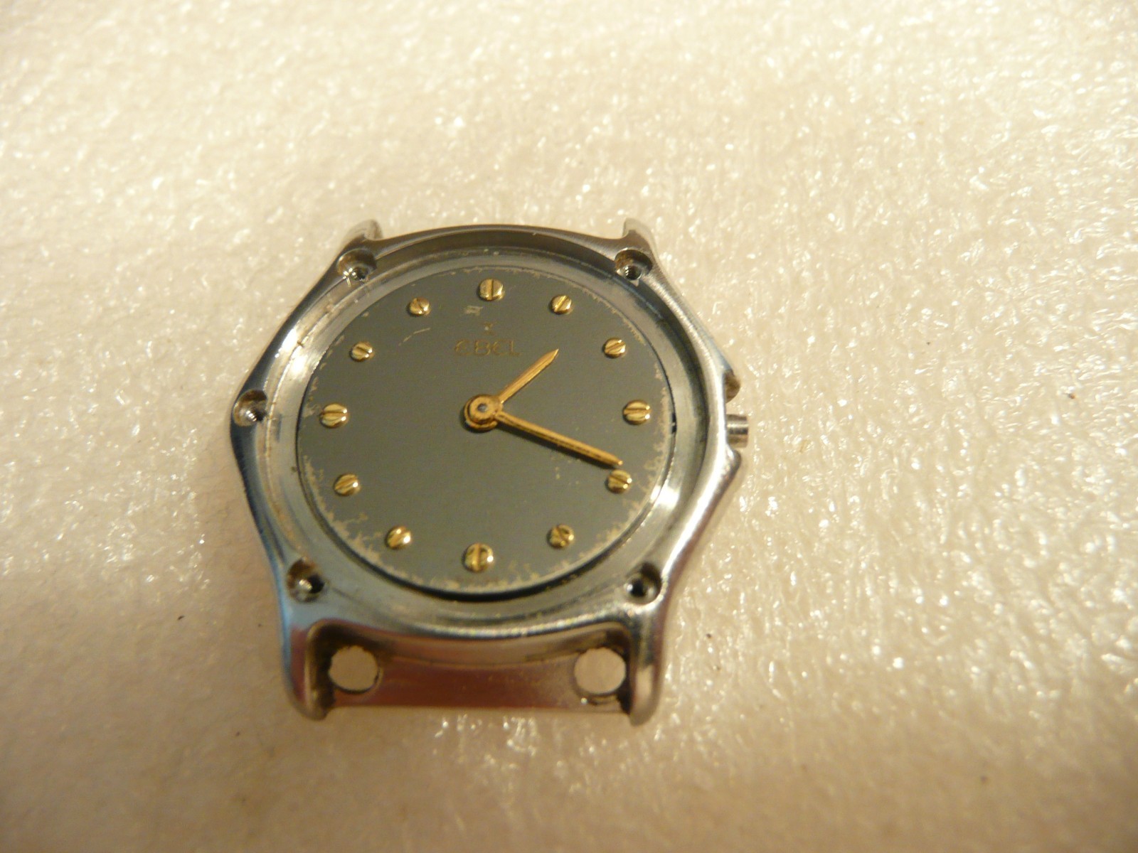 Ebel 166901 Classic Wave Watch Case with screw face Movement included, For Parts