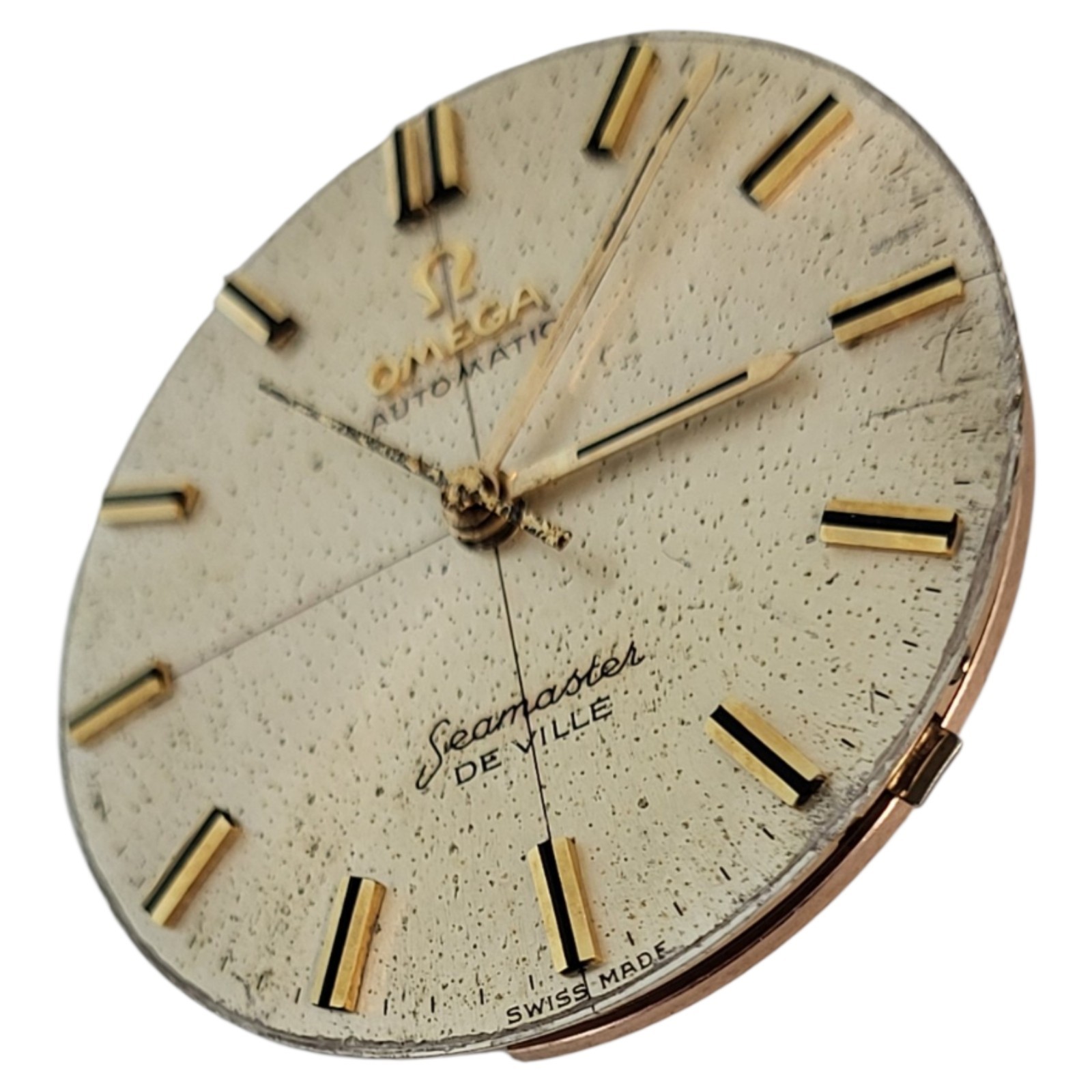 Omega Seamaster De Ville Automatic: Movement, dial, and hands (Caliber 552) in p