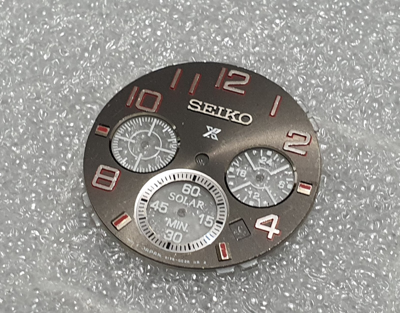 Seiko PROSPEX SOLAR Dial Part V175-0CL0 Genuine Seiko Dial Part