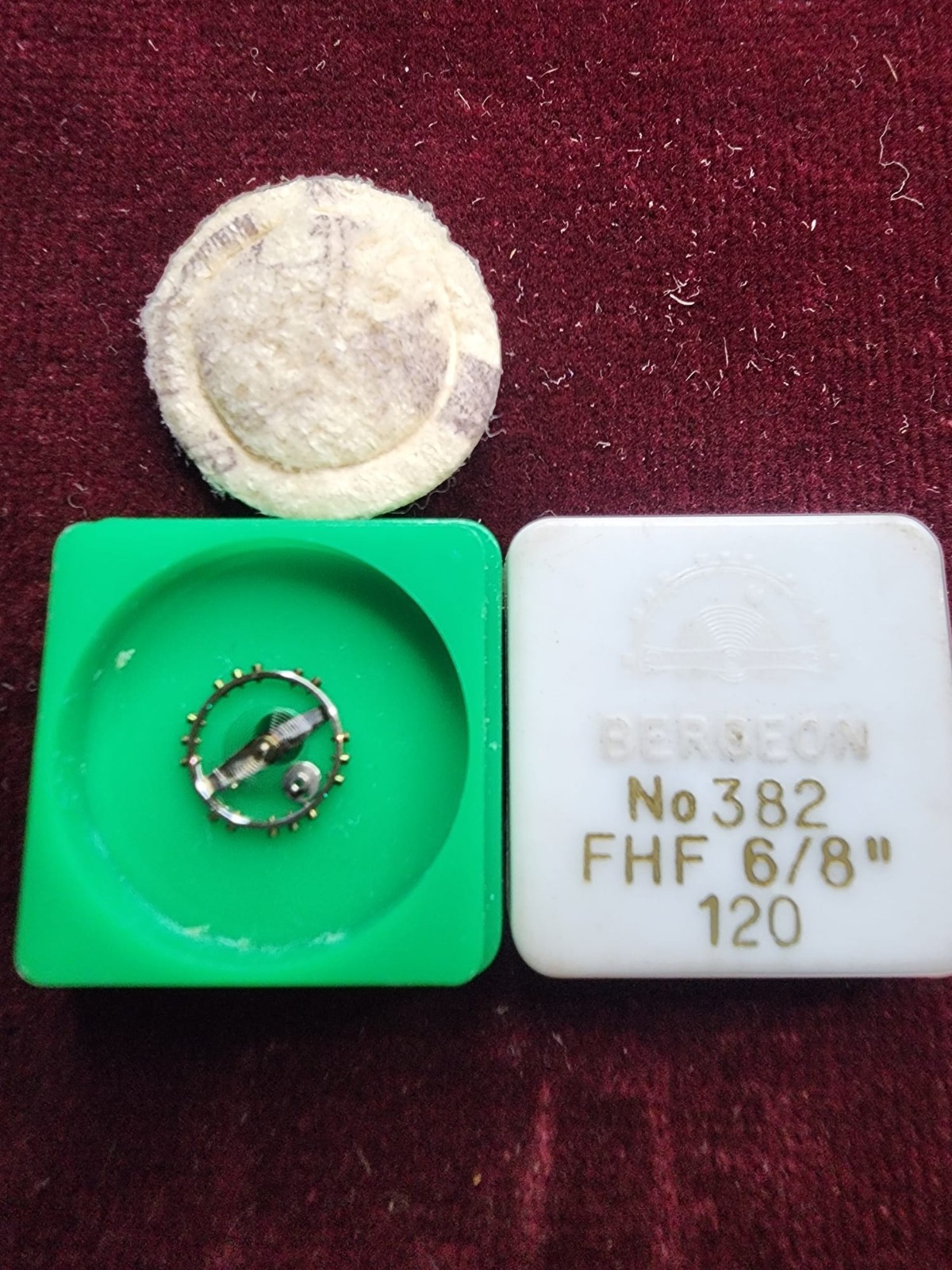 Bergeon No. 382 Balance Wheel FHF 6/8″ Cal. 120 – Pre-owned Untested For Parts o