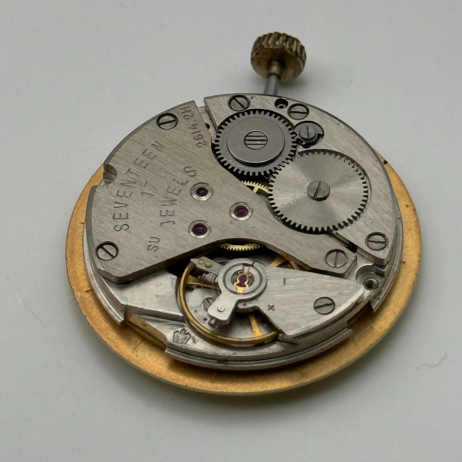 Poljot 2614.2H Watch Movement Sekonda Soviet 17 Jewels Parts Repair 26.4mm