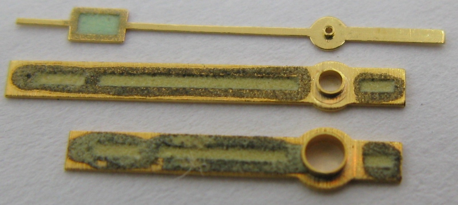 LeCoultre 910, 911 alarm watch part: set of gilt hand