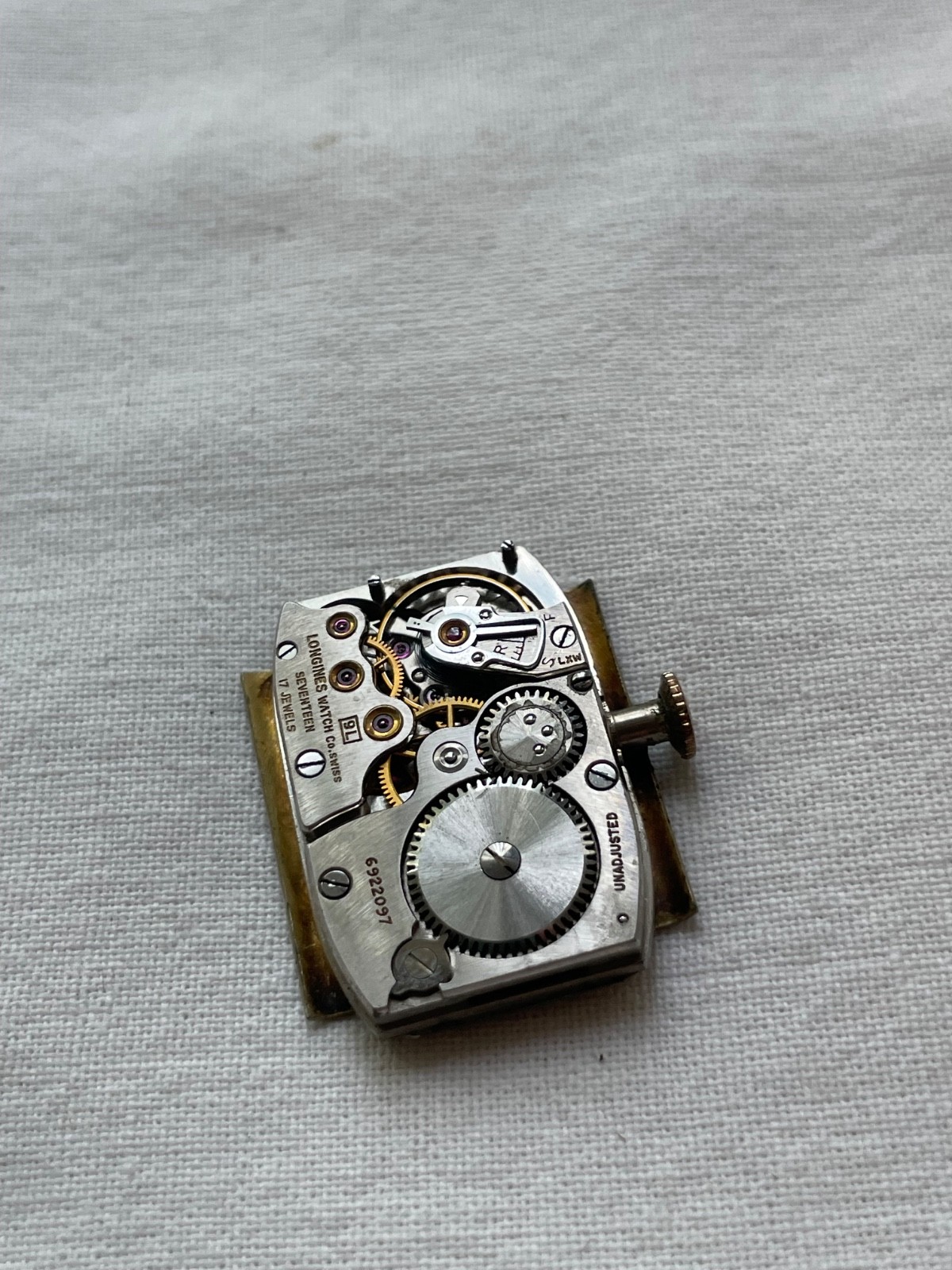Longines 9L – movement for mens watch RUNS, lot0308