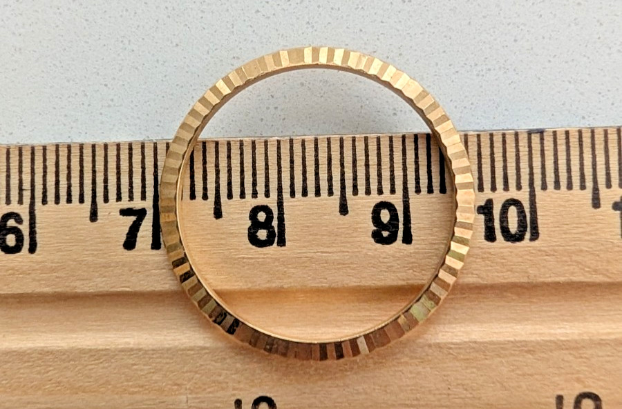 ROLEX FACTORY 18K FLUTED BEZEL FOR LADIES 26MM MODELS 69173,69178, 79173,79178.