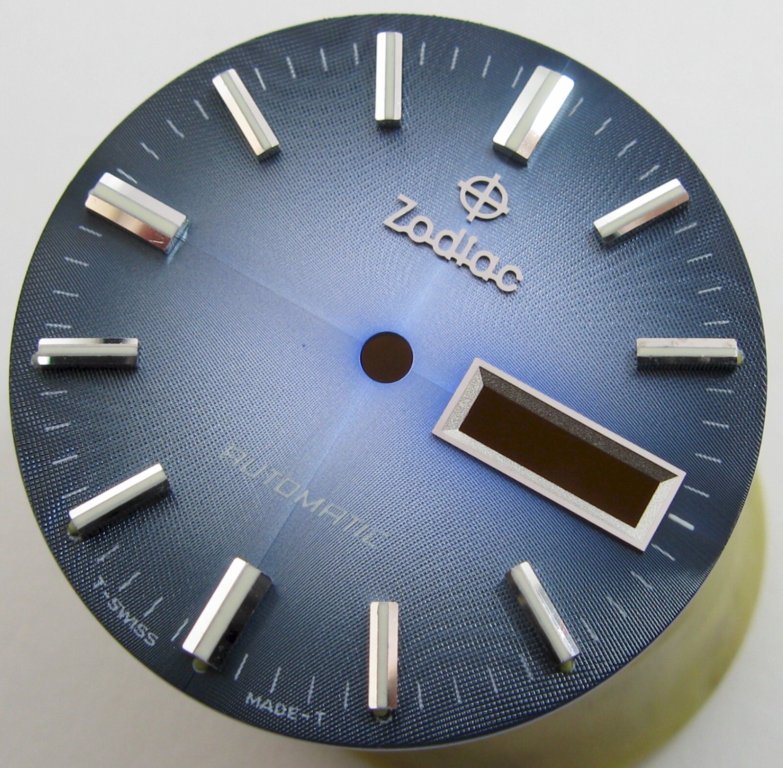 Zodiac Watch Dial textured pattern diameter 29.1 millimeters fit Eta 2789