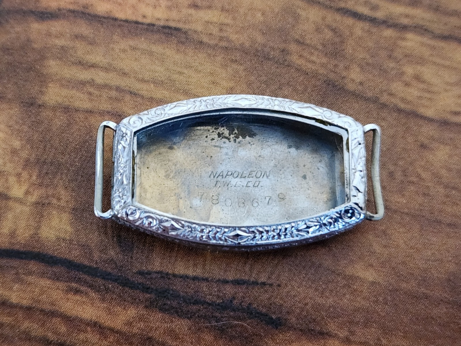 Napoleon I.W.C. Co Base Metal Case No Glass Vintage Watch Case