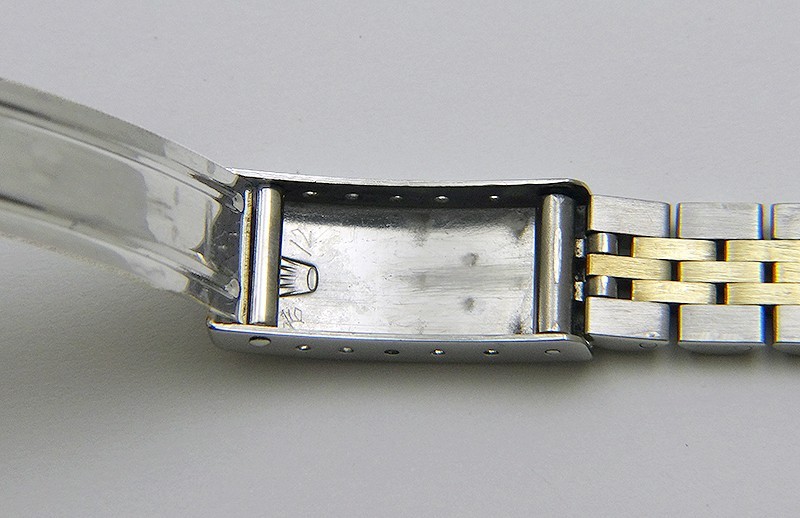 Genuine Rolex 14k Gold SS Ladies Bracelet 62523-D14 Clasp & 13mm End Links 468