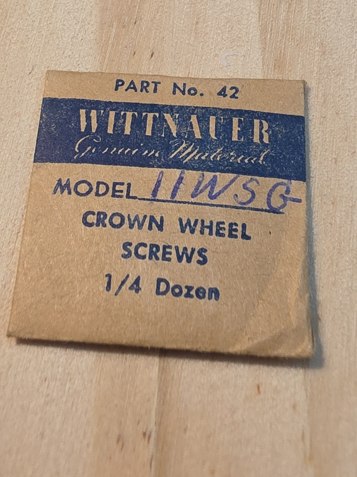 Pack Of 3 Vintage NOS Wittnauer Model 11 WSG P/N 42 Crown Wheel Screws