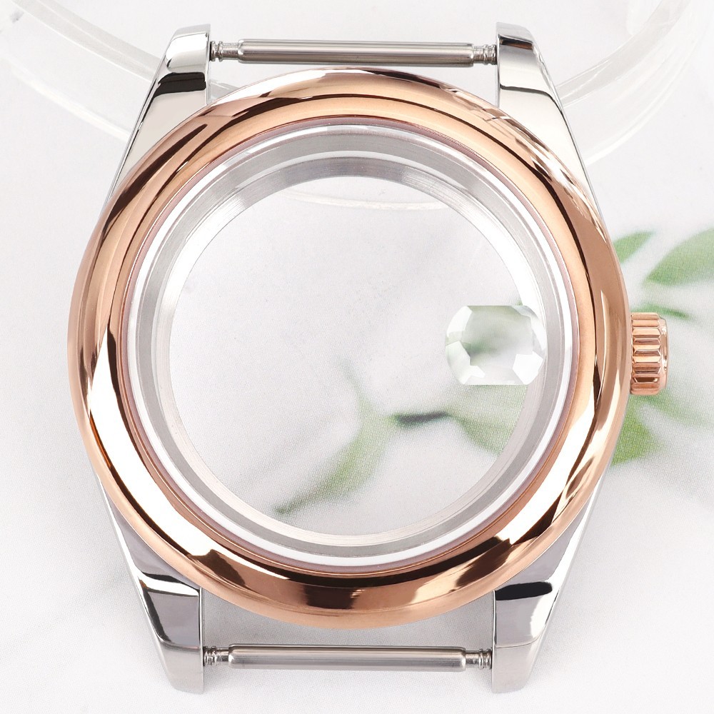 36mm/39mm Oyster Watch Case Smooth Bezel Sapphire 10ATM For SII NH35 Miyota8215