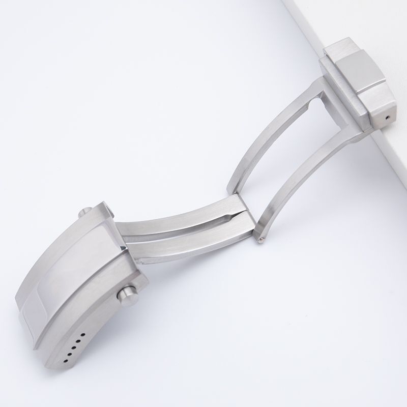 Fit for Breitling Watch Strap 18mm SS Fold Adjustable Deployment Buckle Clasp