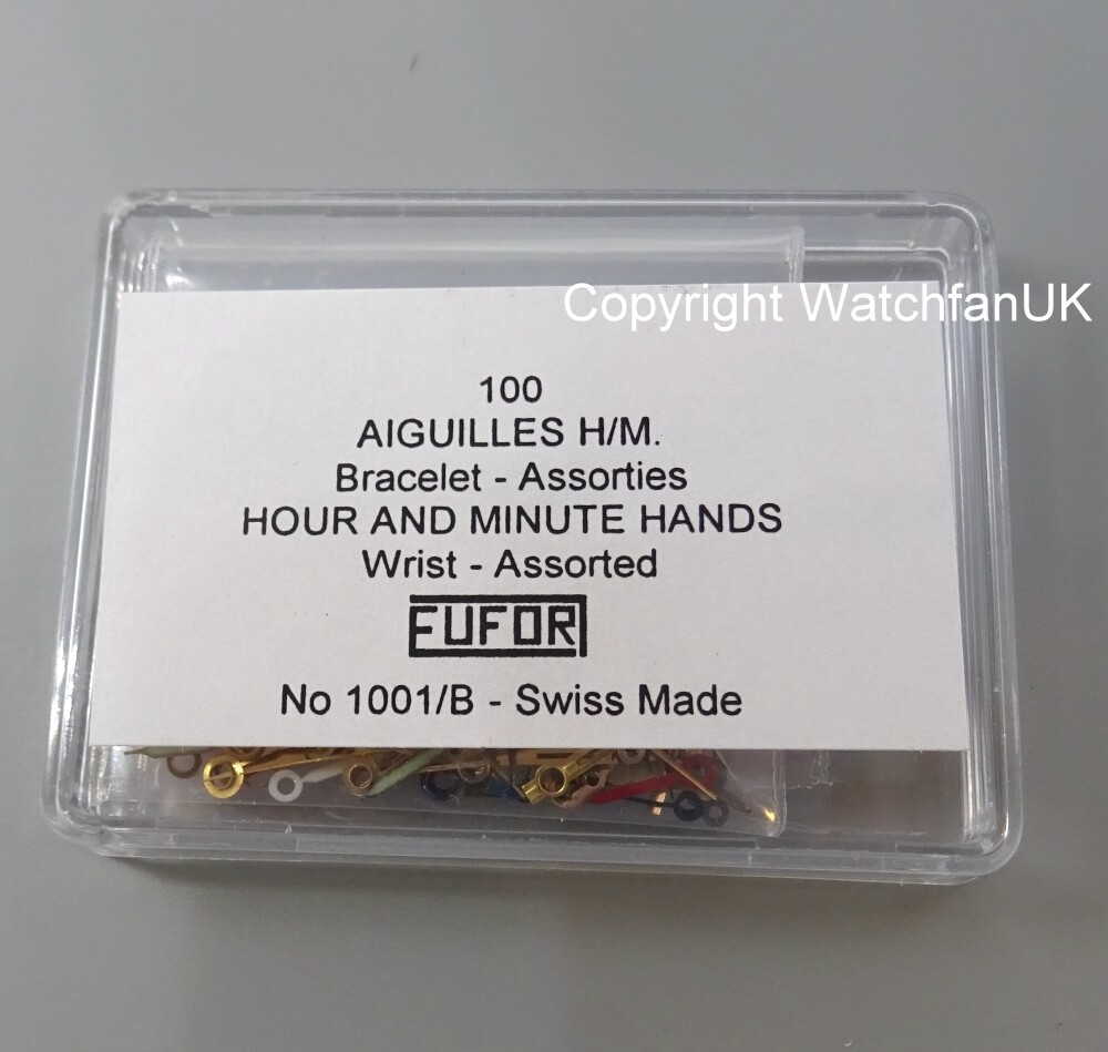 Assortment Of Minute and Hour Watch Hands Swiss Made Classic Style
