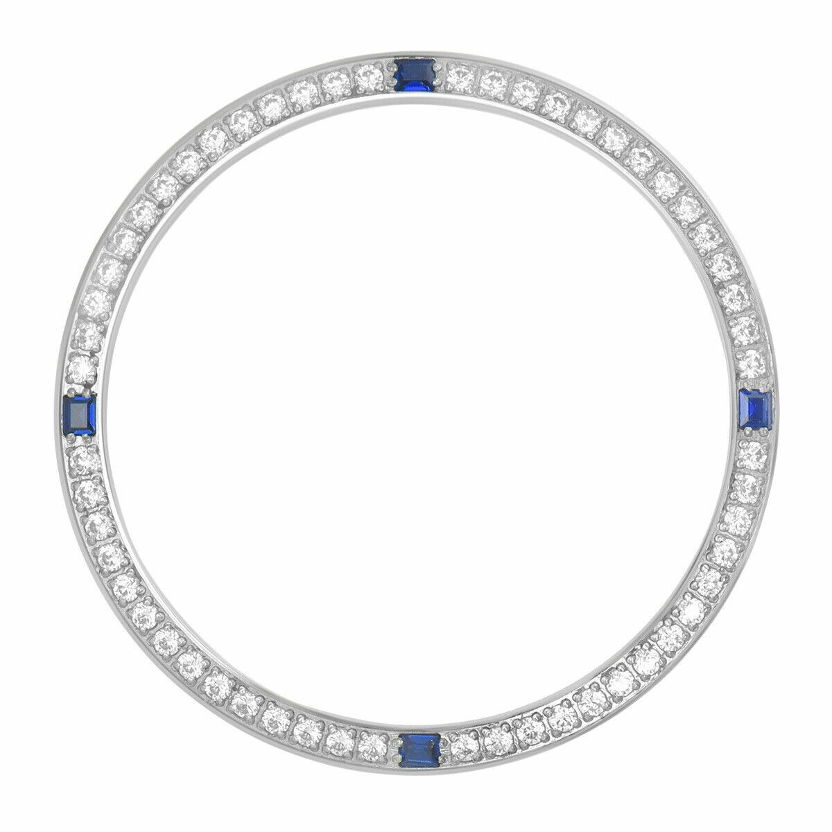 CREATED DIAMOND SAPPHIRE FOR 34MM ROLEX TUDOR 1002 1003 1012 6590 6605 6623 66