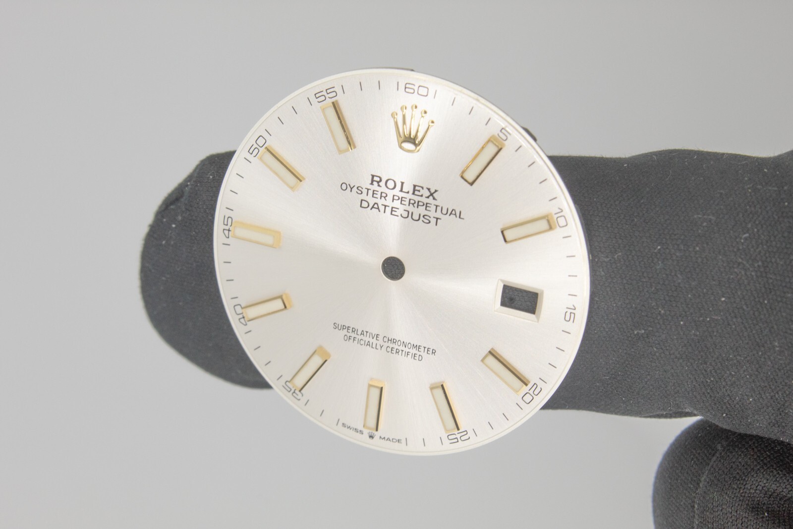 Rolex Datejust 41mm Silver Stick Two Tone Dial Model 126333 EXTREMELY RARE