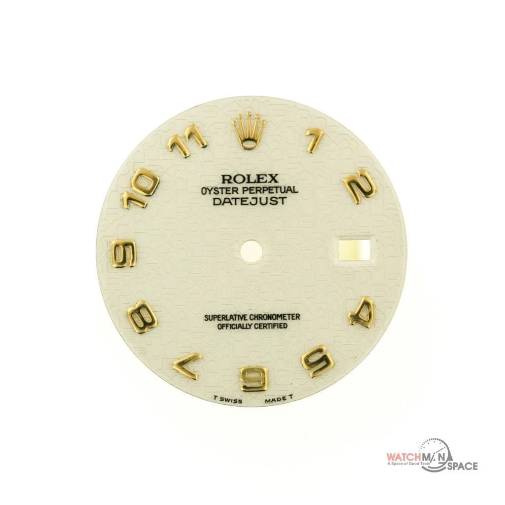 Men’s Rolex Datejust 36mm 16203 16233 16238 Jubilee Ivory Arabic Dial S/S #F83