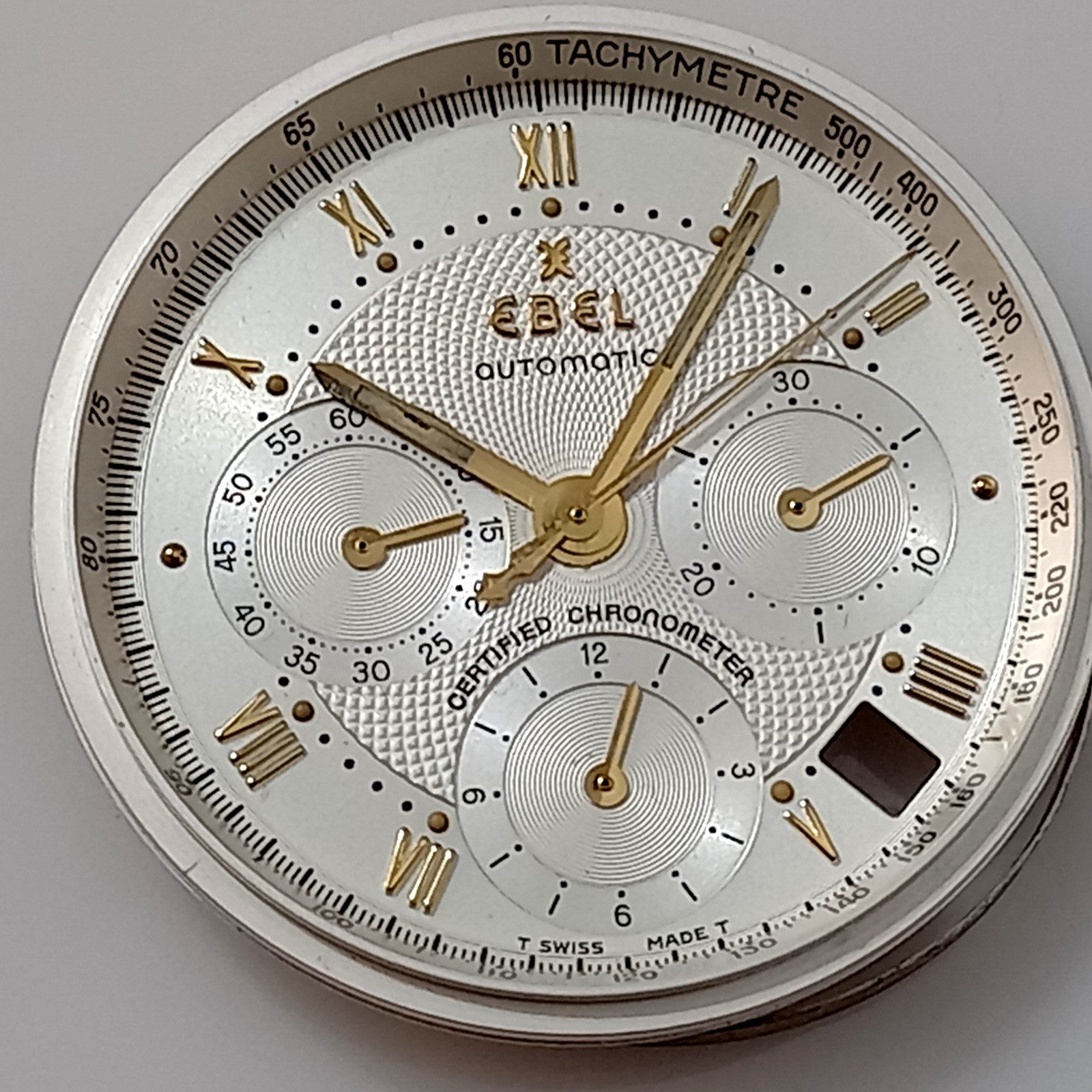 MINT COND DIAL HANDS & TACHYMETRE FOR EBEL LE MODULOR 1911 CHRONOGRAPH CAL 137