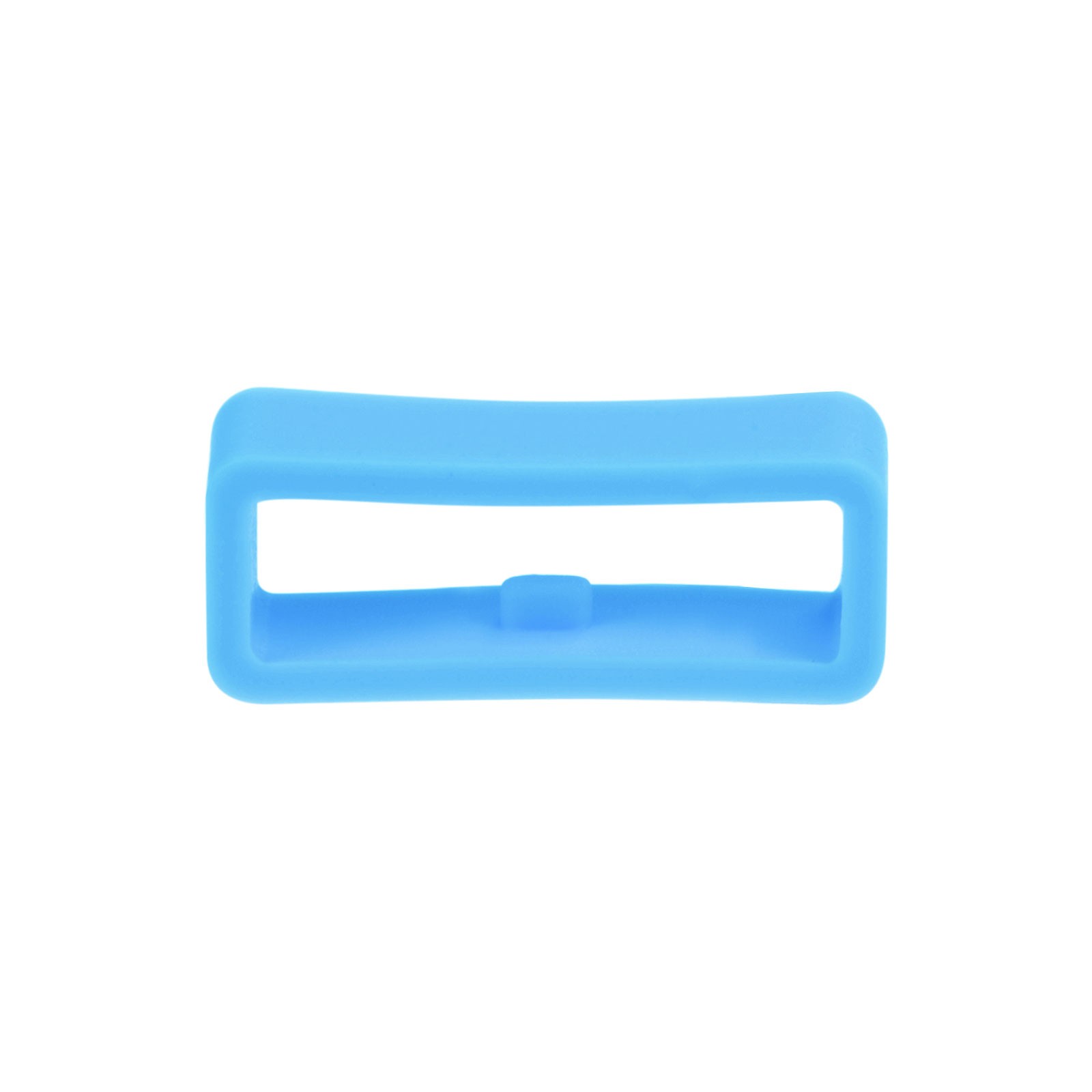 6pcs Watch Strap Loop Fastener Rings 18mm Rubber Watch Holder Keeper Light Blue