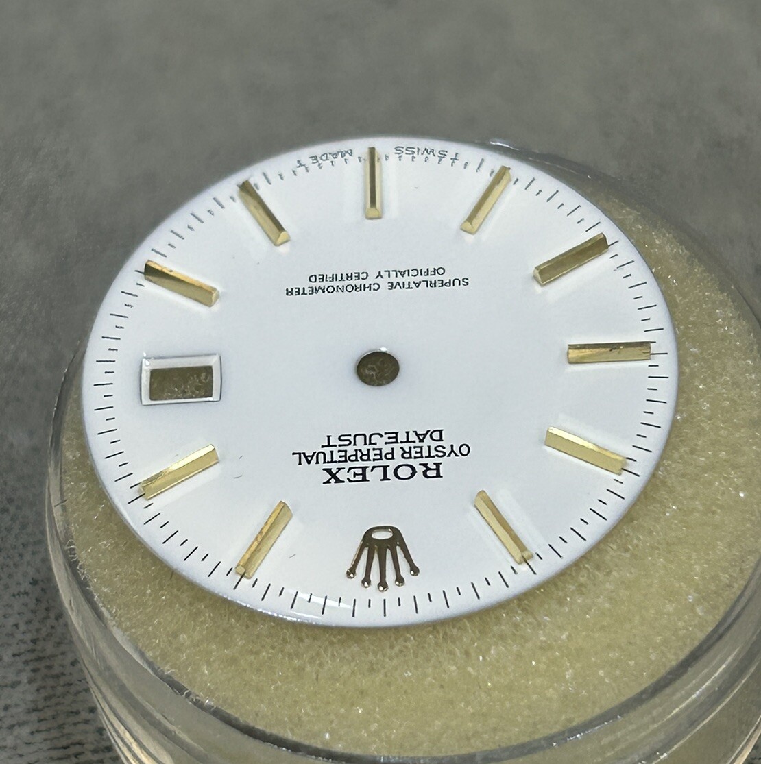 Rolex Mens Datejust White Stick Marker Dial Models 16013 16233 16203 Refinished