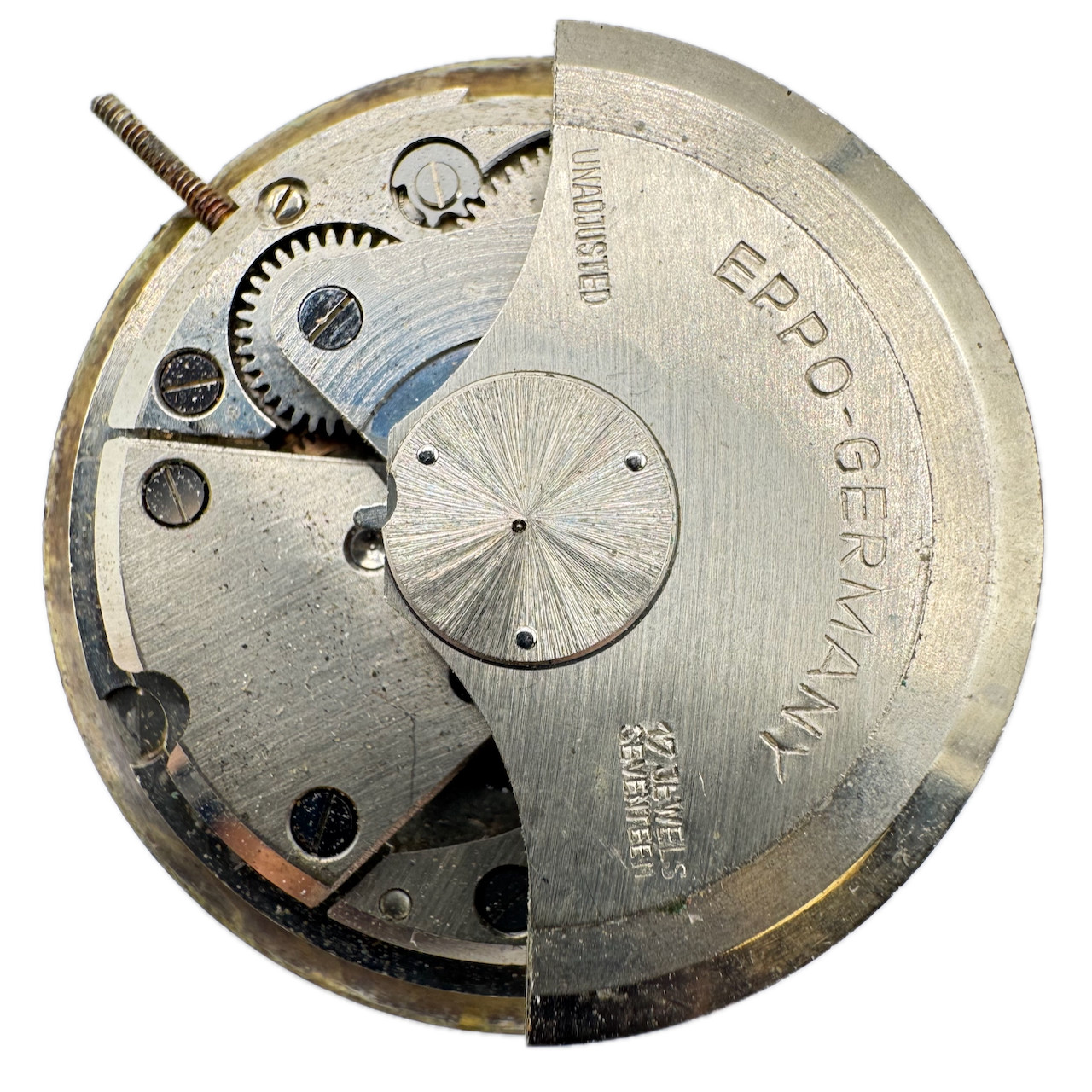 Vintage 25.5mm Eppo Sunburst 17 Jewel Automatic Men’s Wristwatch Movement 48