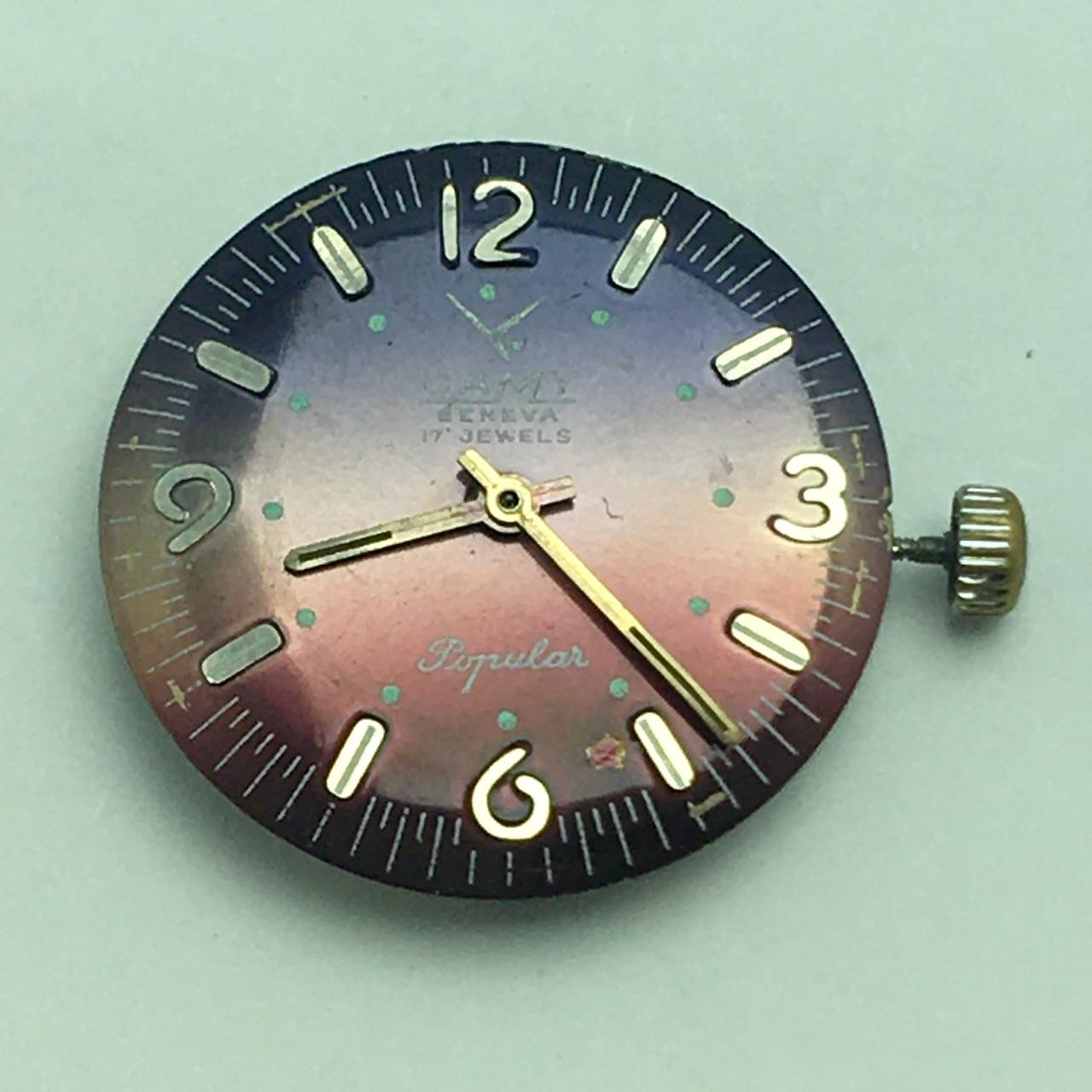 Camy Geneva Popular MST 96 Manual Winding Vintage Watch Movement