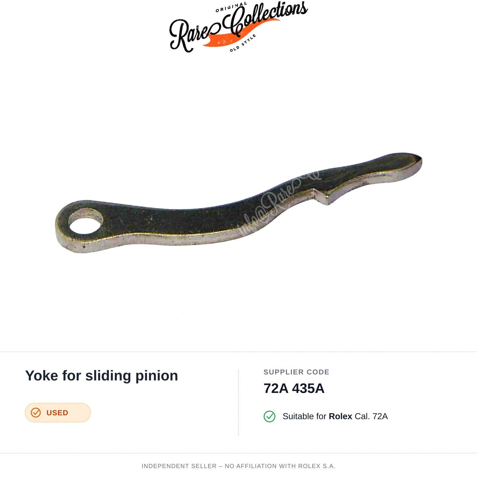Yoke for sliding pinion for Rolex (cod. 72A 435A) — Used Good Condition