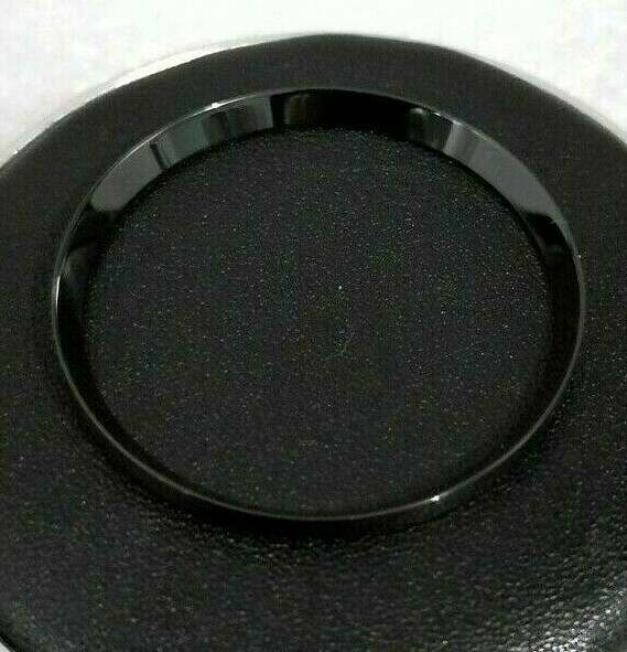 ⚫ POLISHED BLACK STAINLESS STEEL CHAPTER RING ( PLAIN ) FOR SEIKO SKX007