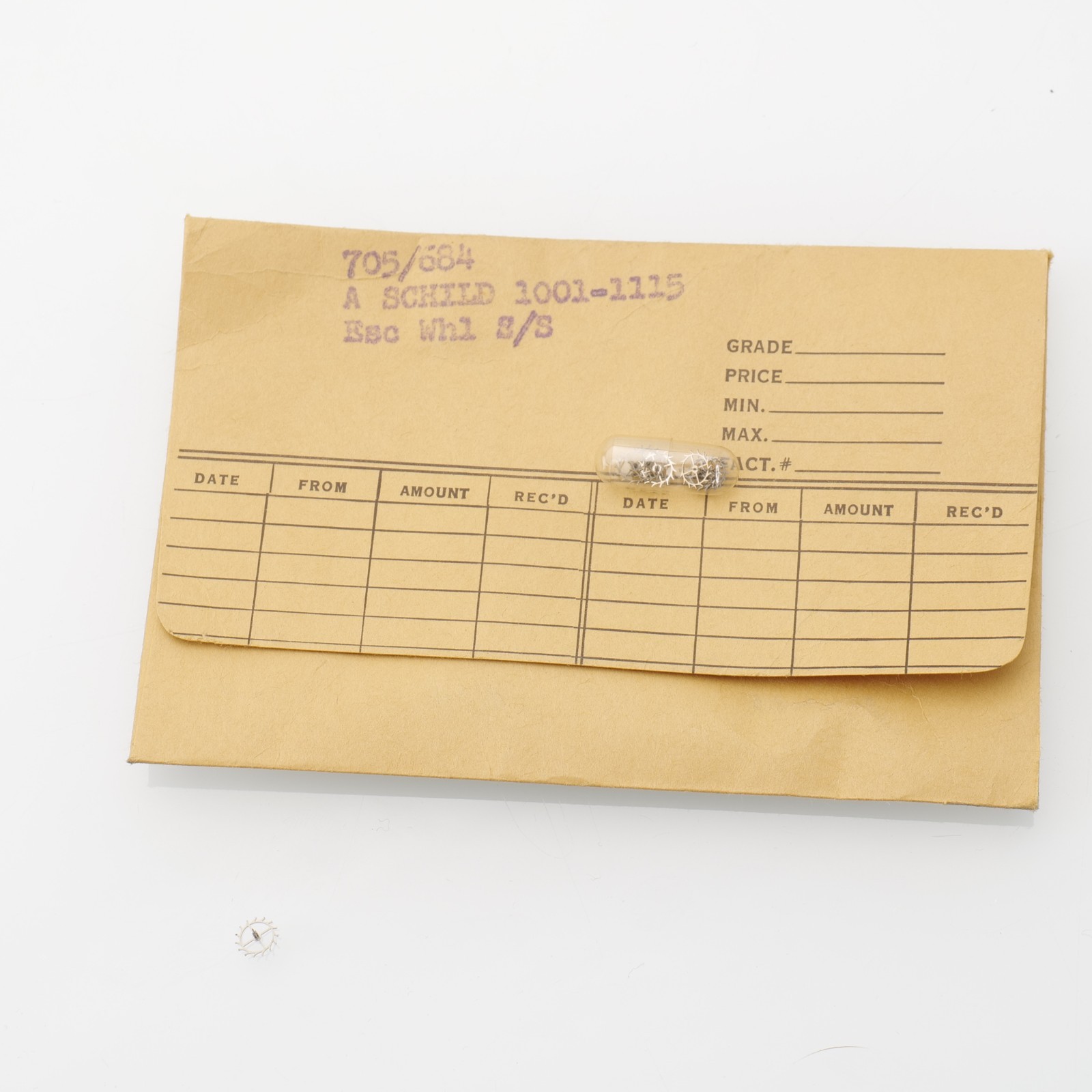 AS 1000-1115 Escape Wheel Watch Part New Old Stock Bestfit 705/684 Watchmakers