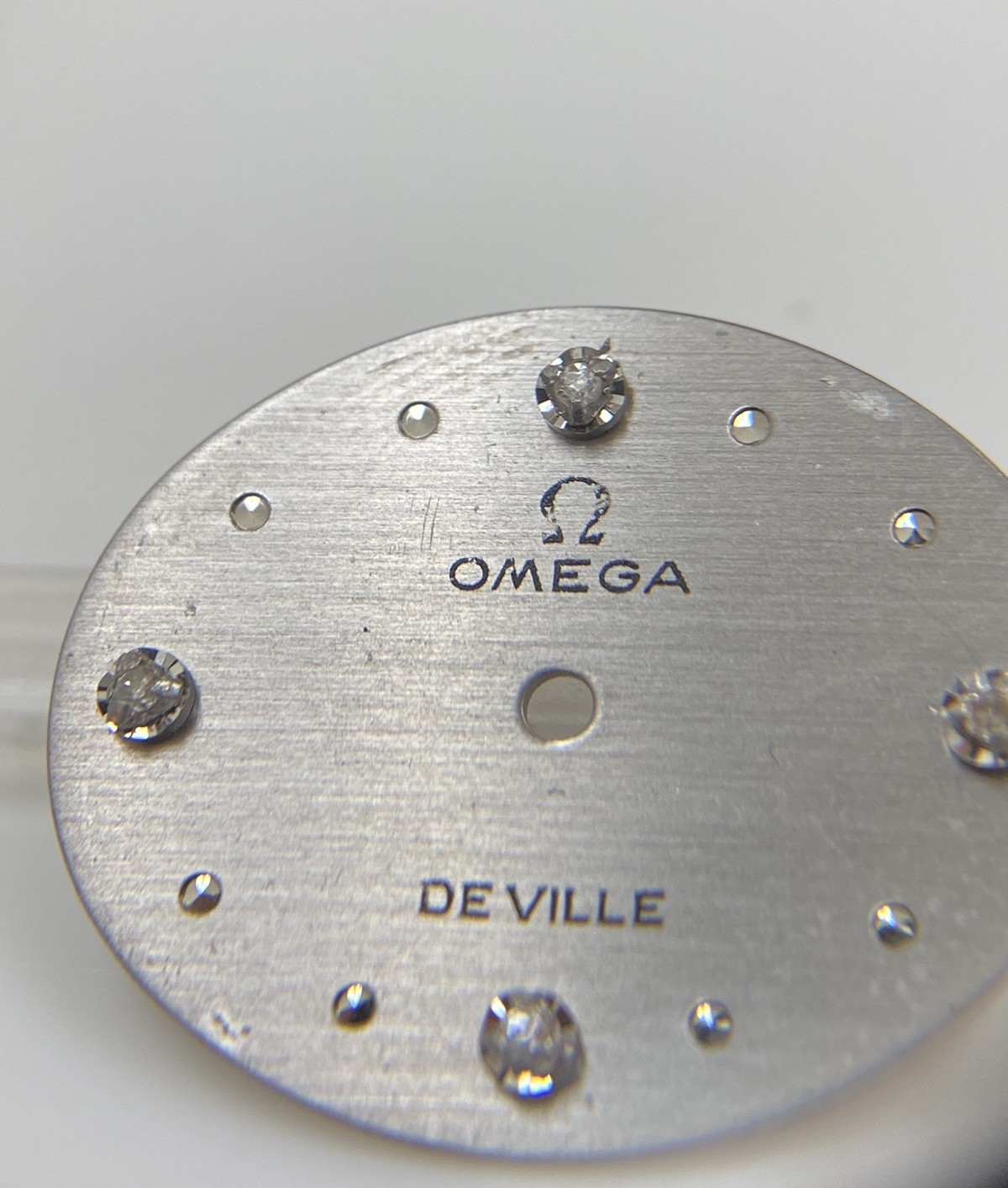 Original Vintage Omega De Ville Caliber 625 Silver w/ Diamond Dial