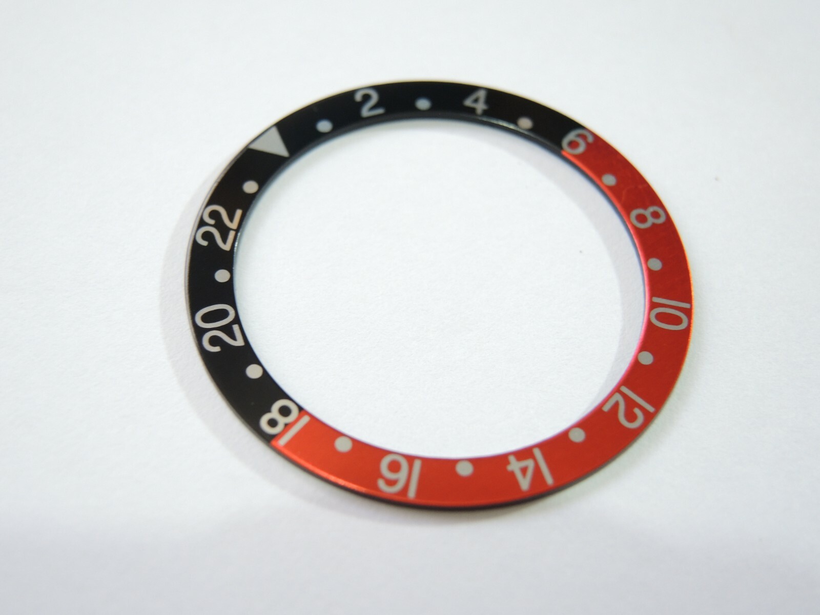 NEW BEZEL INSERT 33.5MM COKE GMT VINTAGE FONT MEDIUM DIVERS SKX013 (7S26-0030)
