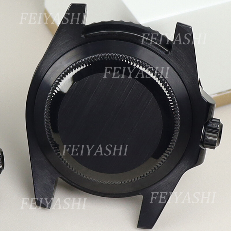 Black SUB watch case part Cyclops Sapphire Glass For Seiko nh35 nh36 Movement