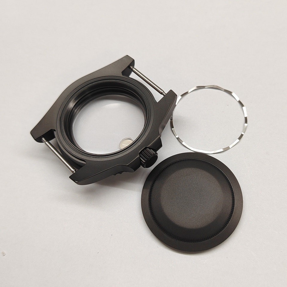 SUB 40MM Watch Case + Frosted Bezel Sapphire Glass for NH35/NH36 Movement
