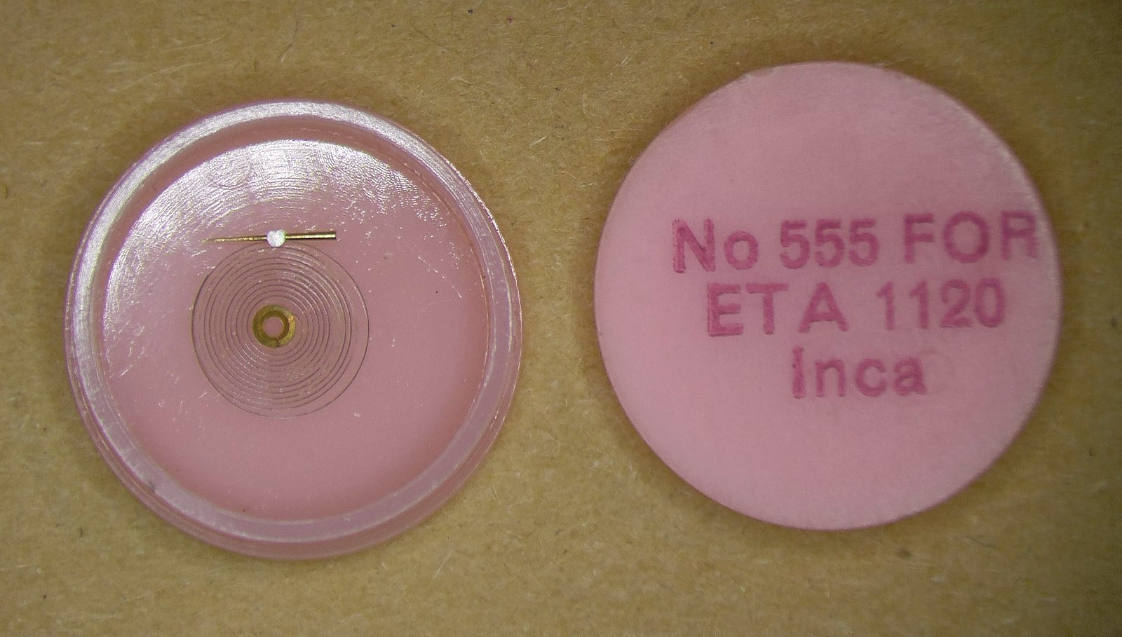 ETA – Hairspring NOS part 555 for ETA cal 1120 (+ others listed below)