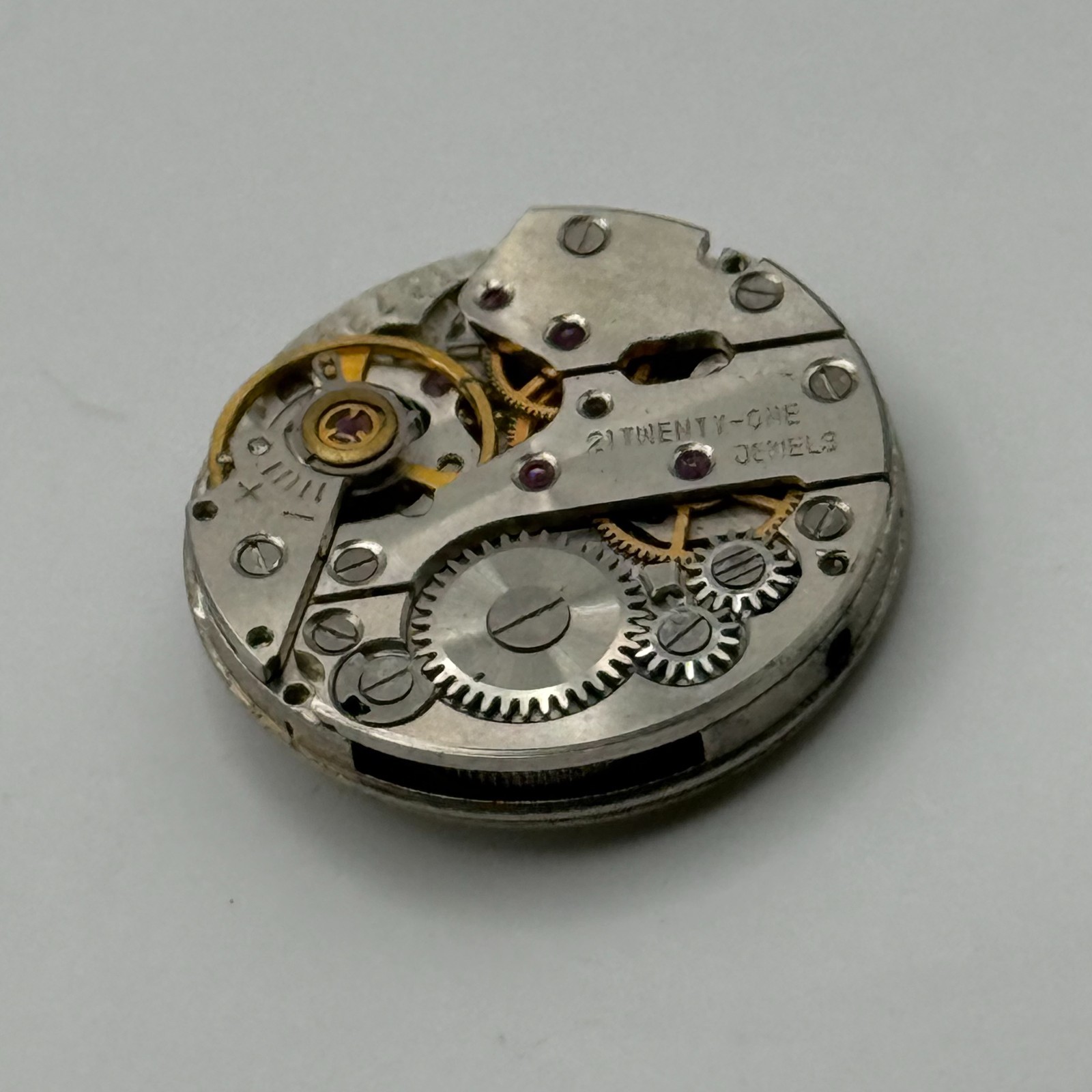 Sekonda Watch Movement 21 Jewels Shockproof Manual Wind Parts Repair 19.9mm