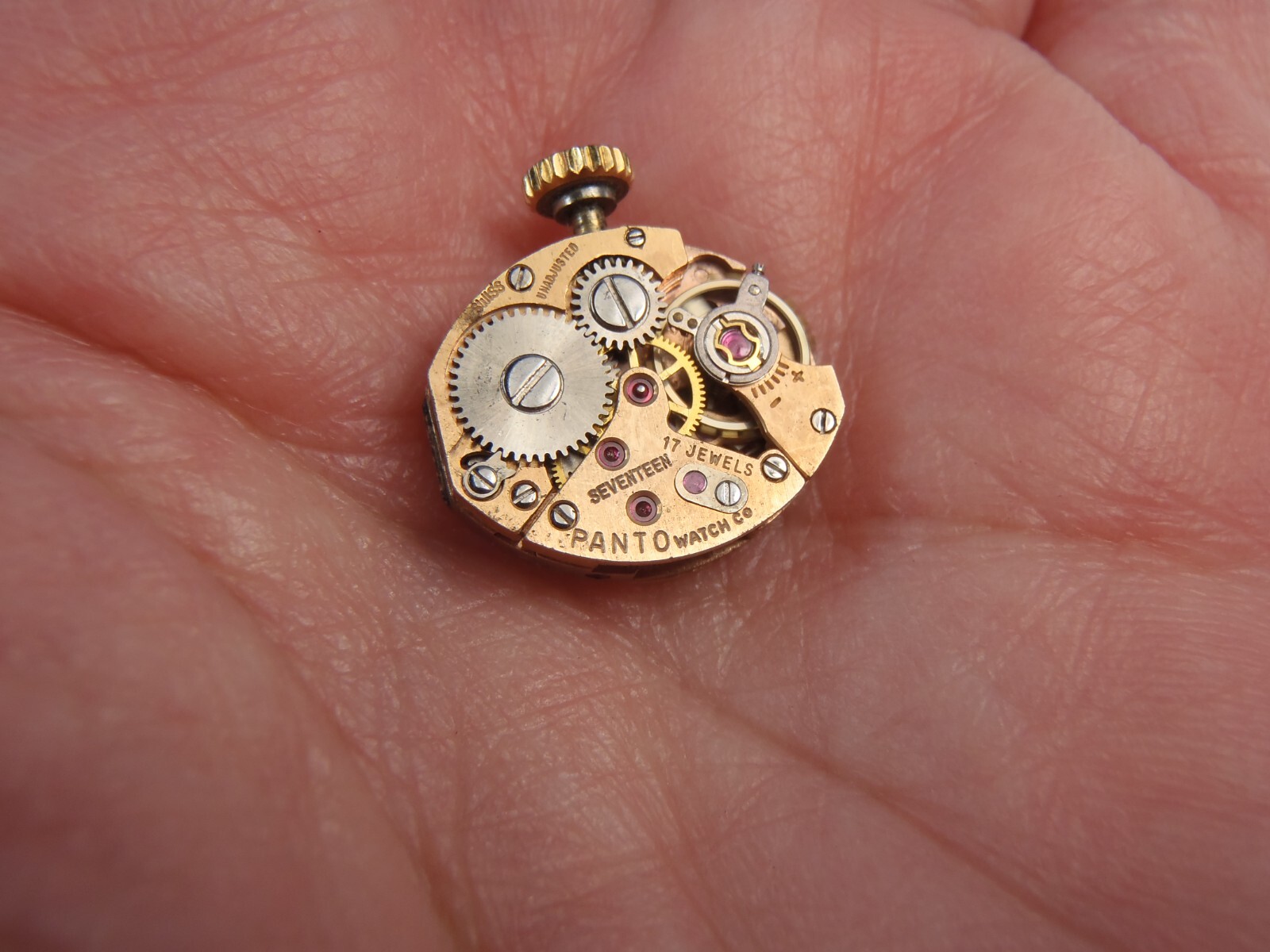 Pantc 1677 SWISS 17J MECHANICAL WOMEN’S WATCH MOVEMENT 15.6mm x 13mm