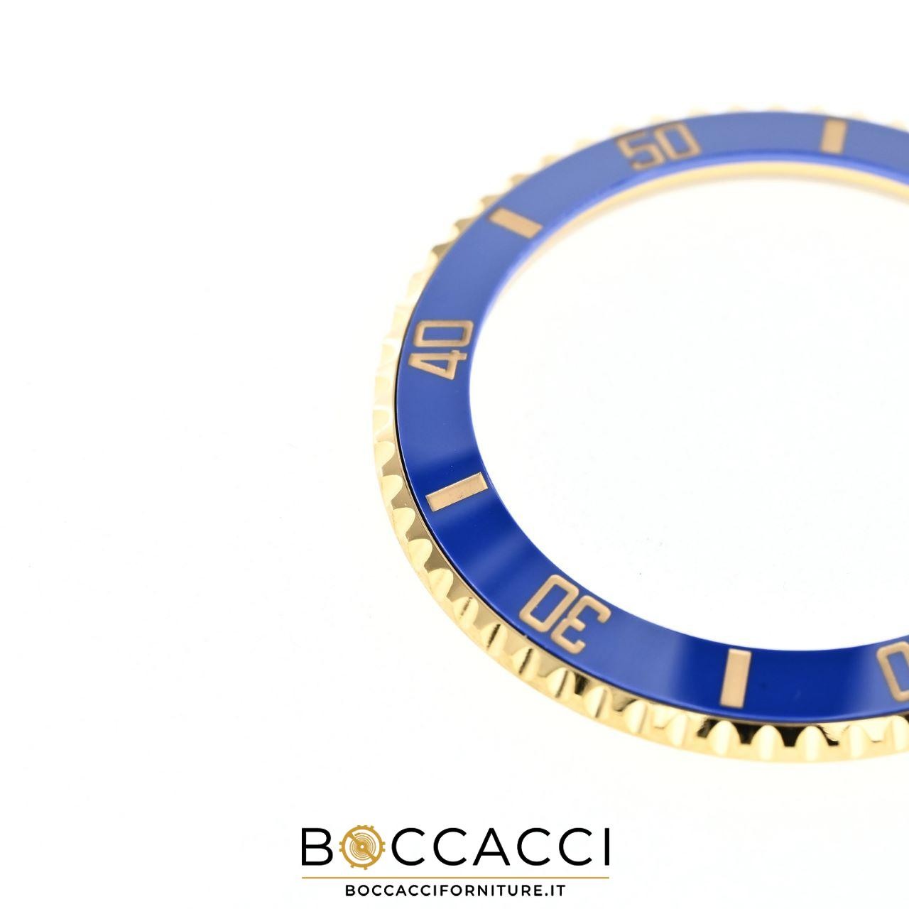GENERIC Compatible Complete Bezel With Blue &Gold Ceramic Insert for ROLEX Su…