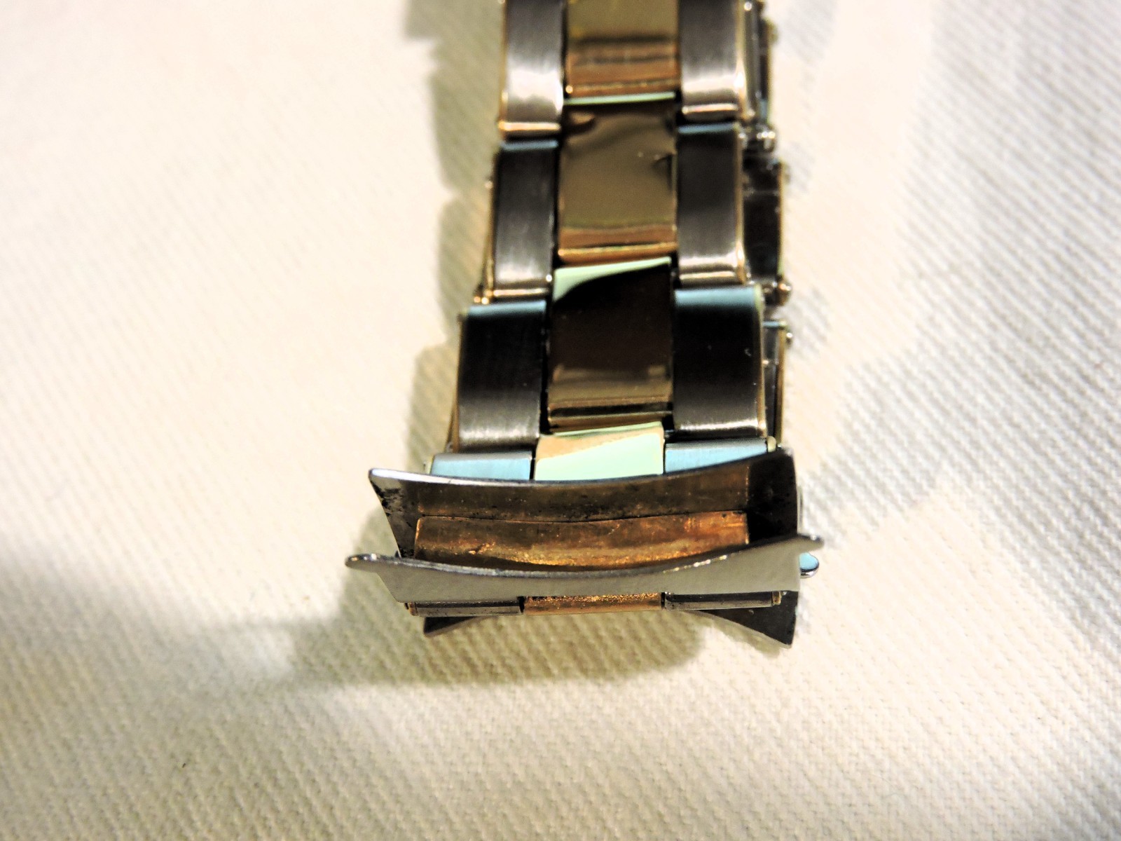 Rolex U.S.A. C & I Vintage Rivet Band 14K GOLD/Steel 20mm from 1950’s VERY RARE!