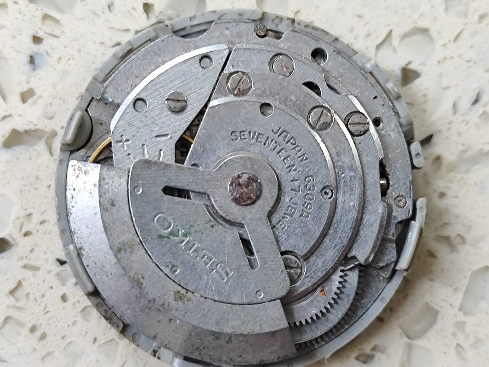 SEIKO 6309A-6319A Automatic Lot Movements With Dial Not Working for Parts