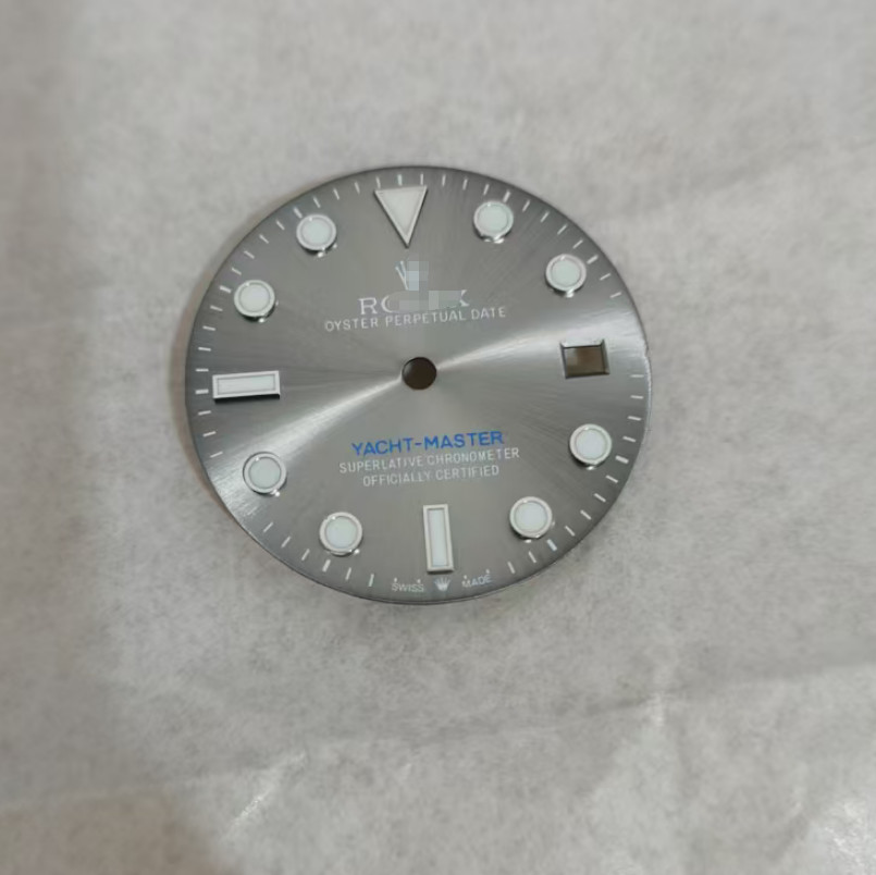 28.5mm Yacht Watch Dial Ice Blue Luminous for 8215 2813 Movement Watch Parts
